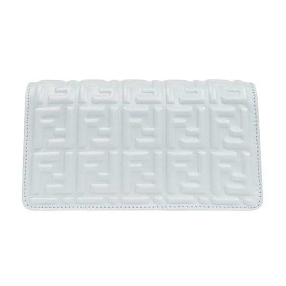 BRAND NEW FENDI LEATHER NAPPA FF BLUE BAGUETTE CHAIN BAG PURSE BOX NIB! - Picture 3 of 9